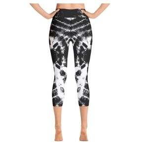 DKNY Donna Karan tie dye capri active workout athletic leggings plus size 1X New